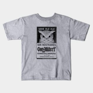 Owl-Musty Ale Kids T-Shirt